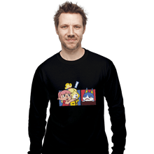 Load image into Gallery viewer, Shirts Long Sleeve Shirts, Unisex / Small / Black Meme Crossing