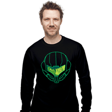 Load image into Gallery viewer, Secret_Shirts Long Sleeve Shirts, Unisex / Small / Black Metroid Face