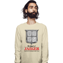 Load image into Gallery viewer, Shirts Long Sleeve Shirts, Unisex / Small / Natural The Legend Of Jaeger