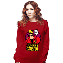 Load image into Gallery viewer, Shirts Long Sleeve Shirts, Unisex / Small / Red Johnny Cobra