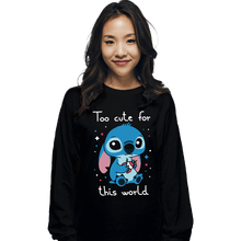 Load image into Gallery viewer, Secret_Shirts Long Sleeve Shirts, Unisex / Small / Black Too Cute