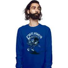 Load image into Gallery viewer, Daily_Deal_Shirts Long Sleeve Shirts, Unisex / Small / Royal Blue Eddie VS The Upside Down