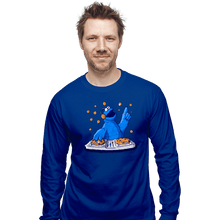 Load image into Gallery viewer, Daily_Deal_Shirts Long Sleeve Shirts, Unisex / Small / Royal Blue Cookie Party
