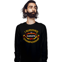 Load image into Gallery viewer, Daily_Deal_Shirts Long Sleeve Shirts, Unisex / Small / Black I Survived All Valley Karate