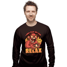 Load image into Gallery viewer, Secret_Shirts Long Sleeve Shirts, Unisex / Small / Dark Chocolate I Play To Relax