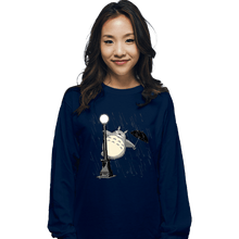 Load image into Gallery viewer, Shirts Long Sleeve Shirts, Unisex / Small / Navy Just Singing In The Rain