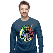 Load image into Gallery viewer, Last_Chance_Shirts Long Sleeve Shirts, Unisex / Small / Indigo Blue Sailor Colors
