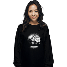 Load image into Gallery viewer, Shirts Long Sleeve Shirts, Unisex / Small / Black Moonlight Grass Type