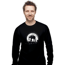 Load image into Gallery viewer, Shirts Long Sleeve Shirts, Unisex / Small / Black Moonlight Walking