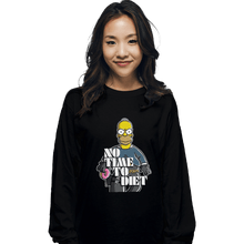 Load image into Gallery viewer, Shirts Long Sleeve Shirts, Unisex / Small / Black No Time To Diet