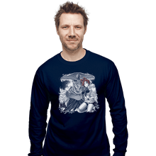 Load image into Gallery viewer, Shirts Long Sleeve Shirts, Unisex / Small / Navy IRIA