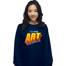 Load image into Gallery viewer, Secret_Shirts Long Sleeve Shirts, Unisex / Small / Navy Word Art
