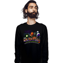 Load image into Gallery viewer, Daily_Deal_Shirts Long Sleeve Shirts, Unisex / Small / Black Enjoy the Horrorthon in Santa Mira