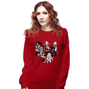 Daily_Deal_Shirts Long Sleeve Shirts, Unisex / Small / Red Symphonia