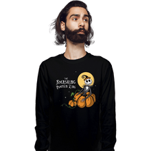 Load image into Gallery viewer, Daily_Deal_Shirts Long Sleeve Shirts, Unisex / Small / Black The Smashing Pumpkin King