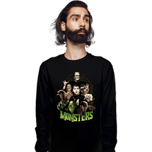 Load image into Gallery viewer, Shirts Long Sleeve Shirts, Unisex / Small / Black Monsters