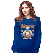 Load image into Gallery viewer, Daily_Deal_Shirts Long Sleeve Shirts, Unisex / Small / Royal Blue Borkout Gym