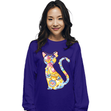 Load image into Gallery viewer, Shirts Long Sleeve Shirts, Unisex / Small / Violet Magical Silhouettes - Luna