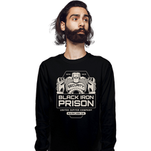 Load image into Gallery viewer, Shirts Long Sleeve Shirts, Unisex / Small / Black Prison Security Robots