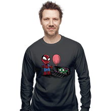 Load image into Gallery viewer, Daily_Deal_Shirts Long Sleeve Shirts, Unisex / Small / Charcoal Spider IT