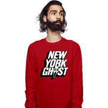 Load image into Gallery viewer, Daily_Deal_Shirts Long Sleeve Shirts, Unisex / Small / Red New York Ghost