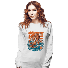 Load image into Gallery viewer, Daily_Deal_Shirts Long Sleeve Shirts, Unisex / Small / White Ramen Dragon