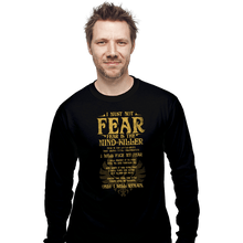 Load image into Gallery viewer, Daily_Deal_Shirts Long Sleeve Shirts, Unisex / Small / Black Fear Is The Mind-Killer