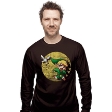 Load image into Gallery viewer, Shirts Long Sleeve Shirts, Unisex / Small / Dark Chocolate The Adventures Of Link