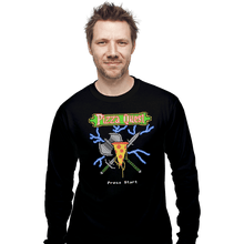 Load image into Gallery viewer, Shirts Long Sleeve Shirts, Unisex / Small / Black PIzza Quest
