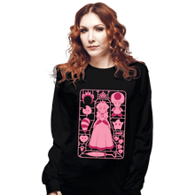 Load image into Gallery viewer, Daily_Deal_Shirts Long Sleeve Shirts, Unisex / Small / Black Princess Peach Model Sprue