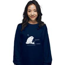 Load image into Gallery viewer, Shirts Long Sleeve Shirts, Unisex / Small / Navy Glass Graphic