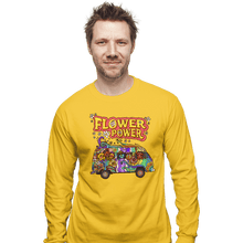 Load image into Gallery viewer, Last_Chance_Shirts Long Sleeve Shirts, Unisex / Small / Gold Flower Power