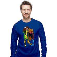 Load image into Gallery viewer, Daily_Deal_Shirts Long Sleeve Shirts, Unisex / Small / Royal Blue Rogue And Gambit Love