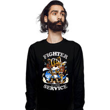 Load image into Gallery viewer, Daily_Deal_Shirts Long Sleeve Shirts, Unisex / Small / Black Fighter's Call