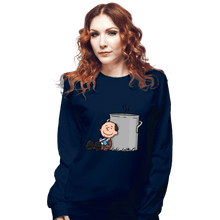 Load image into Gallery viewer, Secret_Shirts Long Sleeve Shirts, Unisex / Small / Navy Chilly Brown