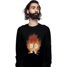 Load image into Gallery viewer, Shirts Long Sleeve Shirts, Unisex / Small / Black Midnight Calcifer