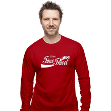 Load image into Gallery viewer, Shirts Long Sleeve Shirts, Unisex / Small / Red Enjoy Time Travel