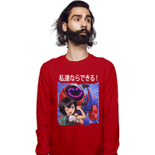 Load image into Gallery viewer, Shirts Long Sleeve Shirts, Unisex / Small / Red Peni Can Do Whatever A Spider Can