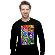 Load image into Gallery viewer, Shirts Long Sleeve Shirts, Unisex / Small / Black Pop Art Power Rangers
