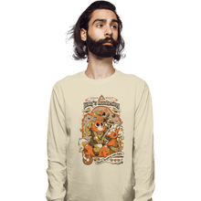 Load image into Gallery viewer, Daily_Deal_Shirts Long Sleeve Shirts, Unisex / Small / Natural Kitty's Awakening
