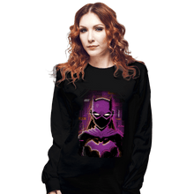 Load image into Gallery viewer, Daily_Deal_Shirts Long Sleeve Shirts, Unisex / Small / Black Glitch Batgirl