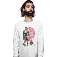 Load image into Gallery viewer, Shirts Long Sleeve Shirts, Unisex / Small / White Lone Hitman And Cub