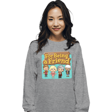 Load image into Gallery viewer, Secret_Shirts Long Sleeve Shirts, Unisex / Small / Sports Grey Thankyou For Being A Friend