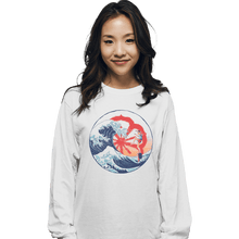 Load image into Gallery viewer, Shirts Long Sleeve Shirts, Unisex / Small / White The Great Wave Of Miyagi
