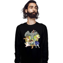 Load image into Gallery viewer, Daily_Deal_Shirts Long Sleeve Shirts, Unisex / Small / Black Vintage Monster Rancher