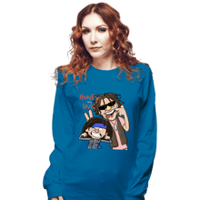 Load image into Gallery viewer, Shirts Long Sleeve Shirts, Unisex / Small / Sapphire Stoney And Link