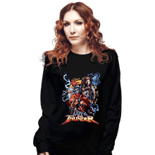Load image into Gallery viewer, Shirts Long Sleeve Shirts, Unisex / Small / Black Love & Thunder