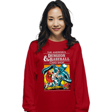 Load image into Gallery viewer, Daily_Deal_Shirts Long Sleeve Shirts, Unisex / Small / Red The Android's Dungeon & Baseball Card Shop