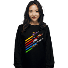 Load image into Gallery viewer, Daily_Deal_Shirts Long Sleeve Shirts, Unisex / Small / Black Racing Streaks