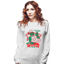 Load image into Gallery viewer, Secret_Shirts Long Sleeve Shirts, Unisex / Small / White Mikey's Pizzeria
